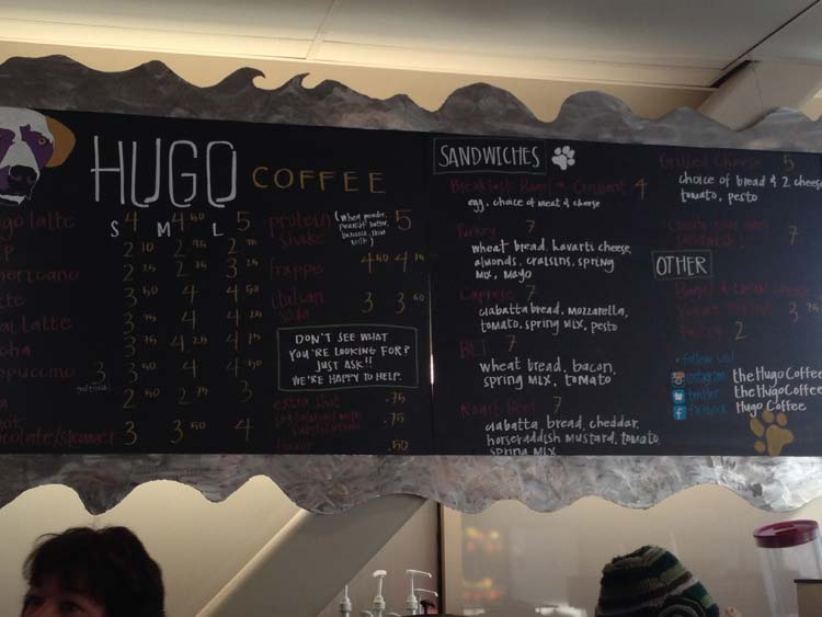 Hugo Coffee Menu