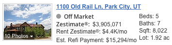 1100 Old Rail Lane Zestimate