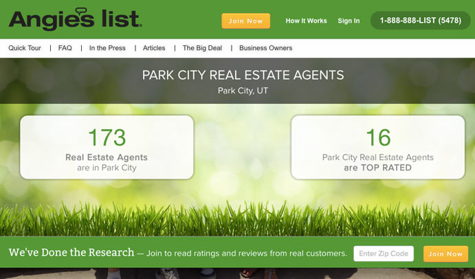 angies list real estate reviews