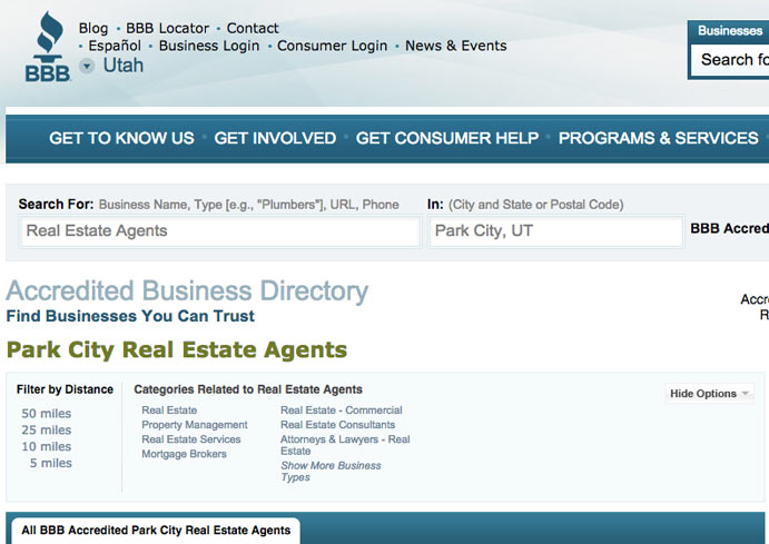 bbb real estate reviews