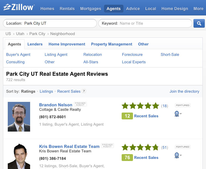zillow agent reviews