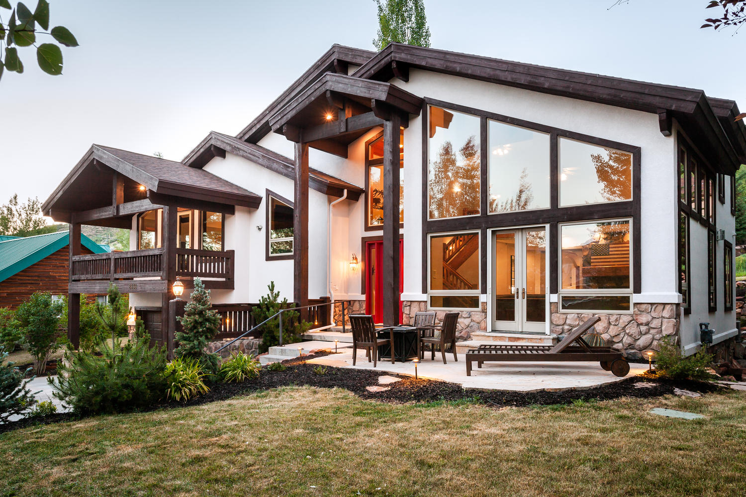 Front of house in Park City, Utah