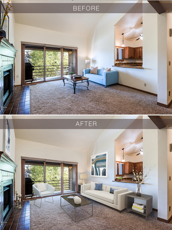 Virtual Staging Before and After