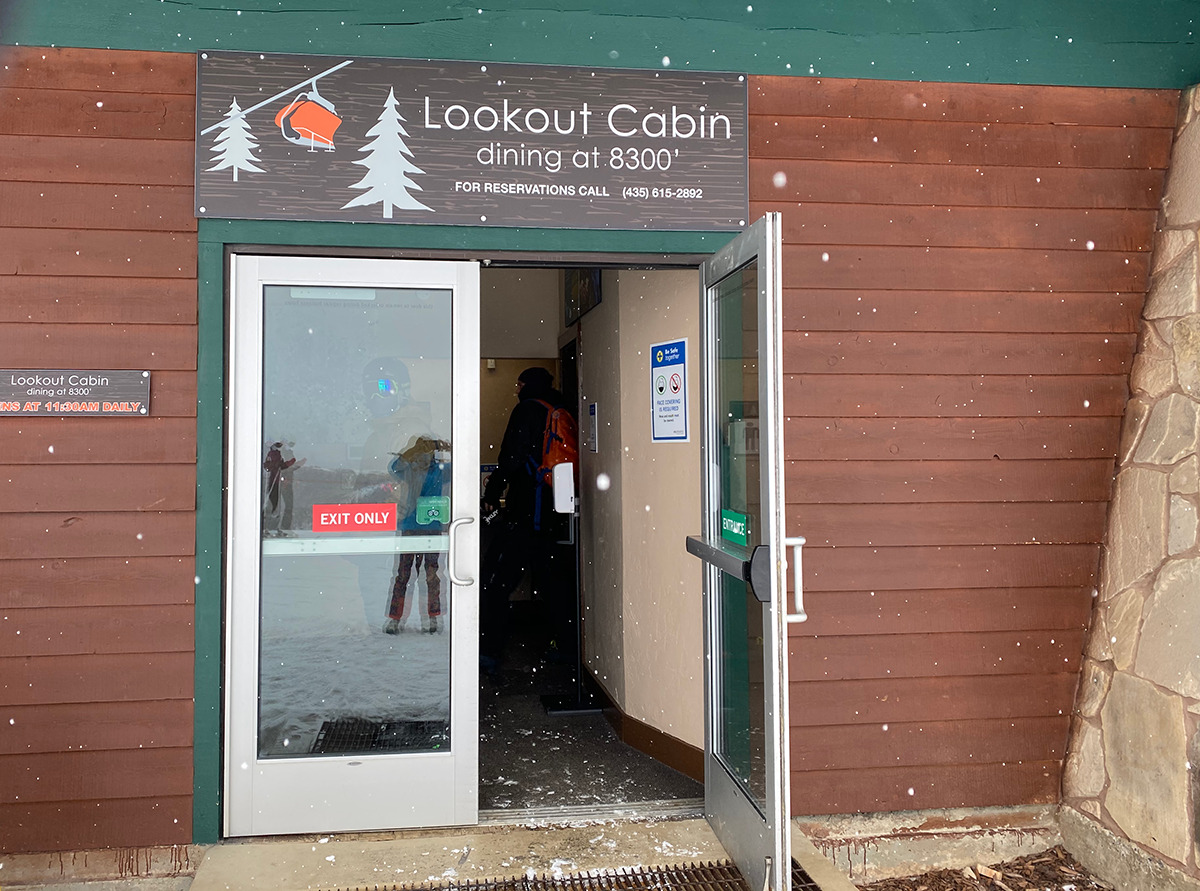 Lookout Cabin Park City Entrance
