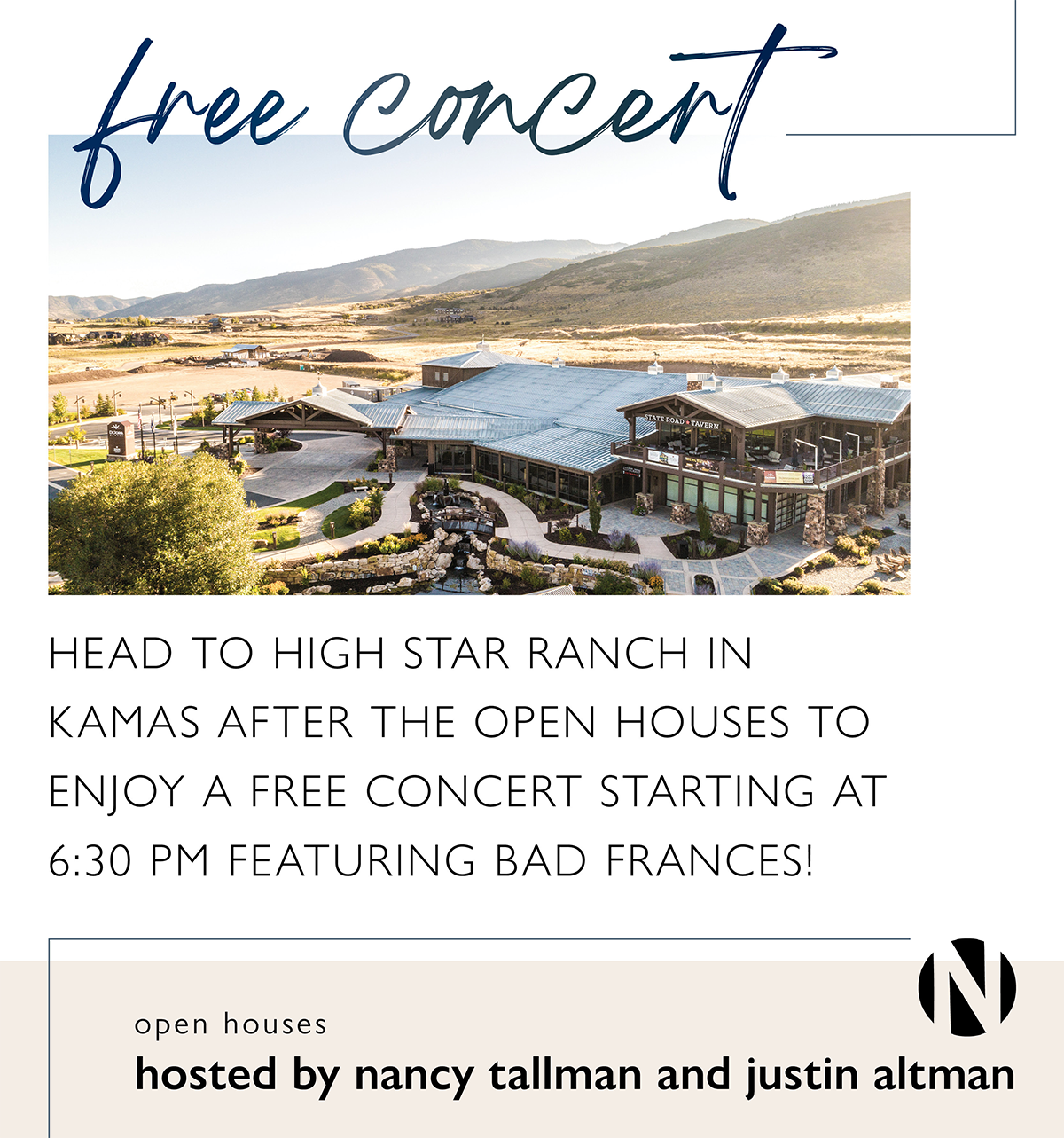 free concert in kamas